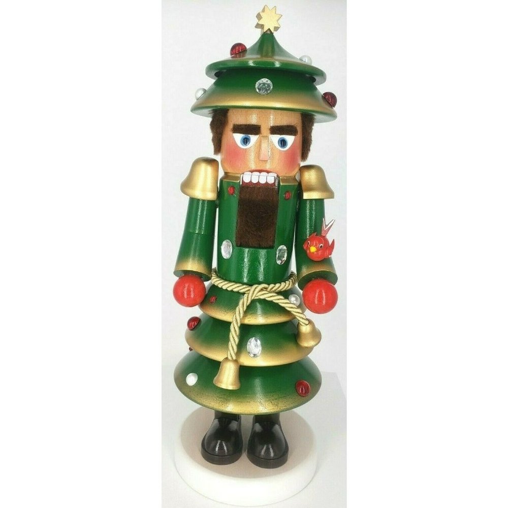 Steinbach CHRISTMAS TREE Nutcracker HTF Very Unique   Short Dark Hair